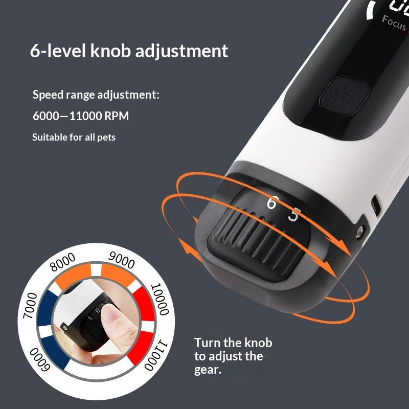 Electric Pet Nail Grinder with LED Light