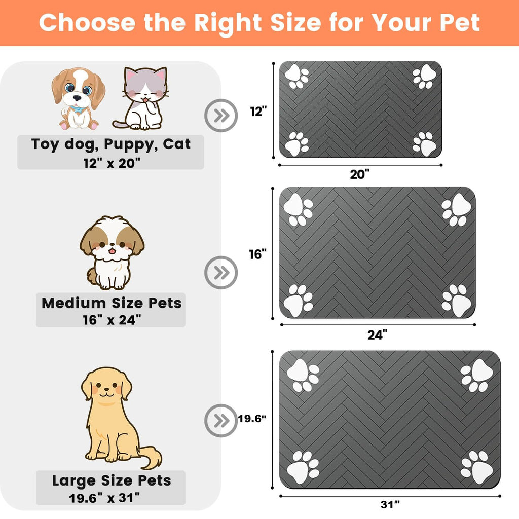 Absorbent Waterproof Pet Feeding Mat