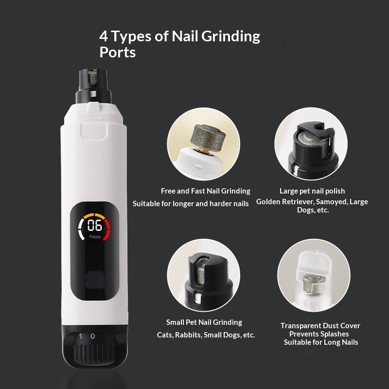Electric Pet Nail Grinder with LED Light
