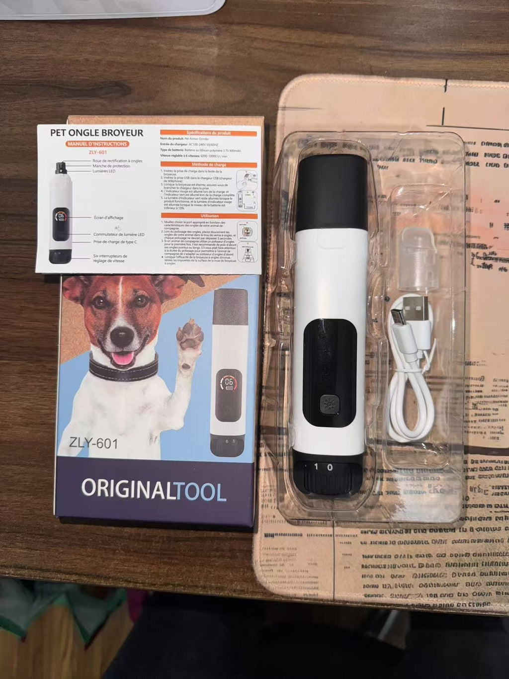 Electric Pet Nail Grinder with LED Light
