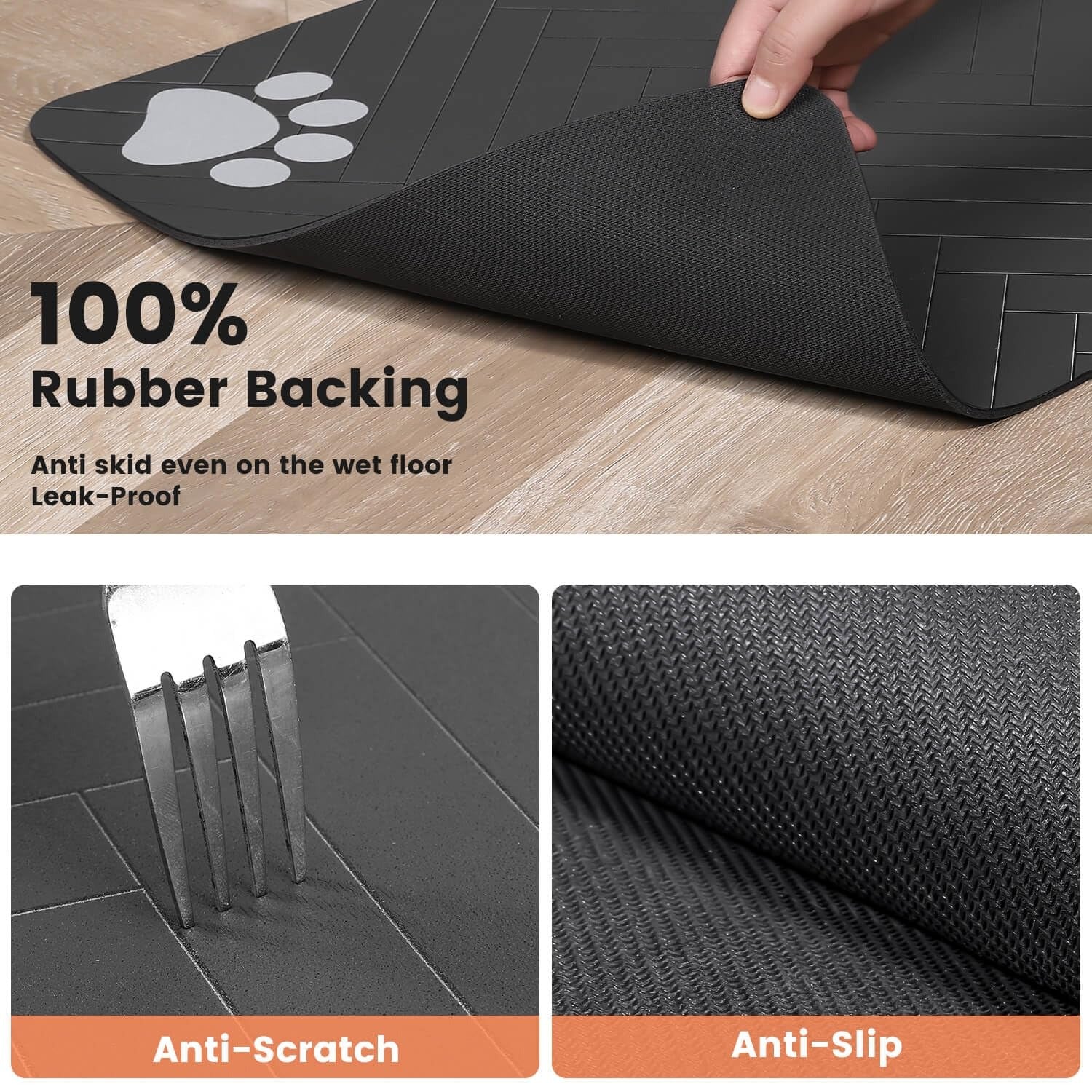 Absorbent Waterproof Pet Feeding Mat